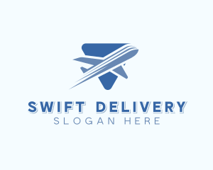 Plane Delivery Logistics logo design