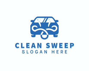 Car Wash Cleaning  logo design