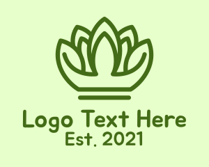 Green Plant Crown  logo