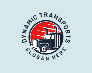 Delivery Truck Transport  logo design