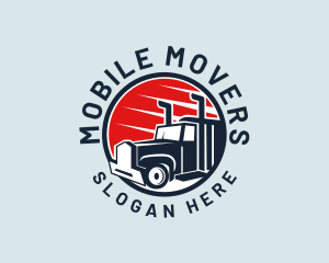 Delivery Truck Transport  logo design