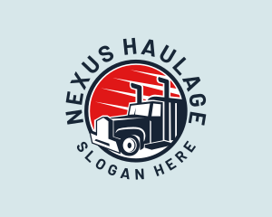 Delivery Truck Transport  logo design