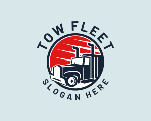 Delivery Truck Transport  logo design