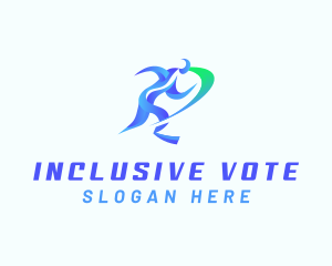 Paralympic Running Disability logo design