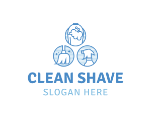 Maintenance Clean Housekeeping logo design