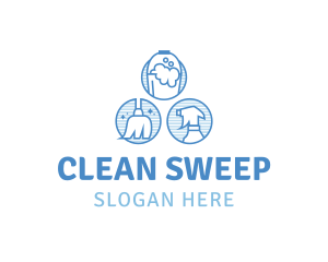 Maintenance Clean Housekeeping logo design