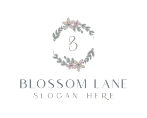 Organic Floral Wreath logo