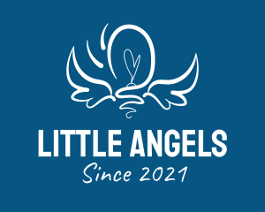 Wings Light Bulb  logo
