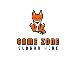 Geometric Cute Fox Logo