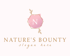 Watercolor Leaf Nature logo design