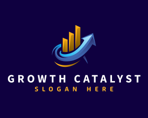 Arrow Trading Graph logo design