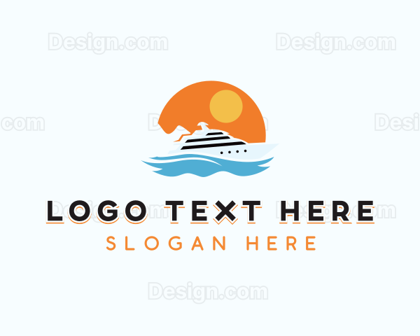 Yacht Cruise Ship Logo