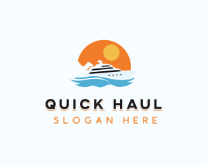 Yacht Cruise Ship Logo