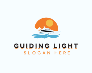 Yacht Cruise Ship logo design