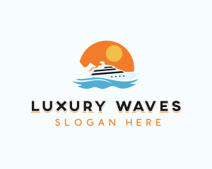 Yacht Cruise Ship logo design