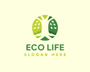 Eco Forest Tree logo design