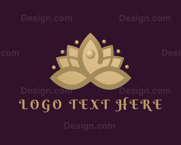 Gradient Lotus Yoga Logo