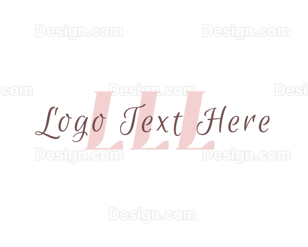 Elegant Cursive Fashion Logo