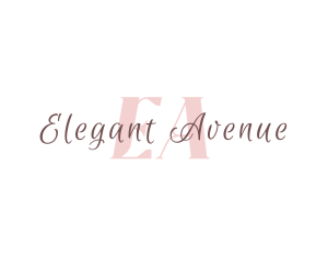 Elegant Cursive Fashion logo design