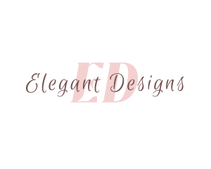 Elegant Cursive Fashion logo design