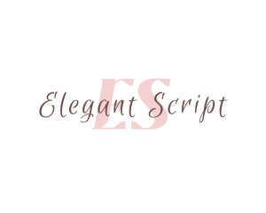 Elegant Cursive Fashion logo design