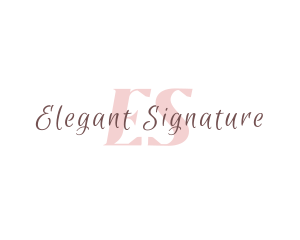 Elegant Cursive Fashion logo design