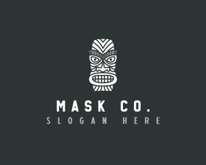 Polynesian Tribal Mask logo