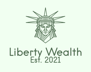 Green Head Liberty logo design