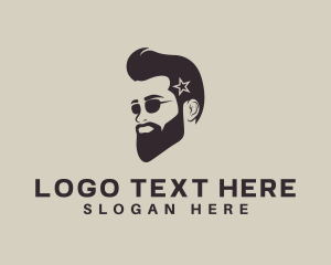 Sunglasses Beard Man logo