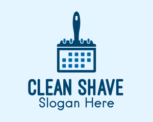 Calendar Cleaning Schedule logo design