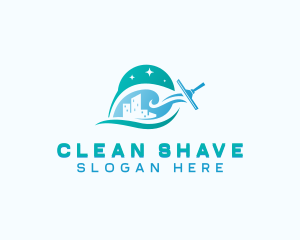 Sanitary Cleaning Squeegee   logo design