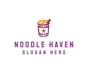 Film Instant Noodles logo design