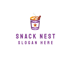 Film Instant Noodles logo design