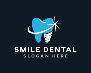 Dental Tooth Implant logo design