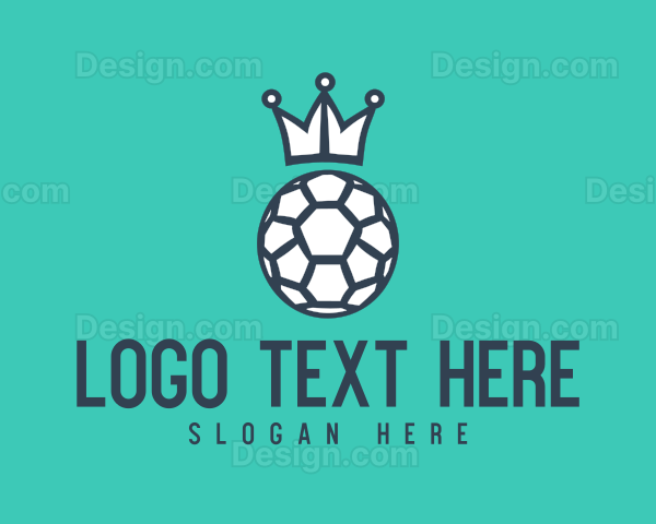 Soccer Ball Crown Logo