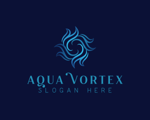 Turbine Wave Vortex logo design