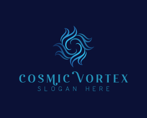 Turbine Wave Vortex logo design