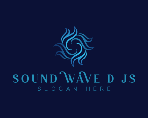 Turbine Wave Vortex logo design