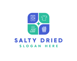 Laundry Wash Cleaning logo design