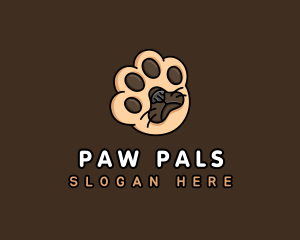 Pet Dog Paw logo