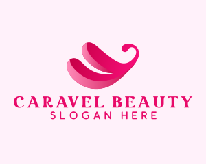 Feminine Beauty Butterfly logo design