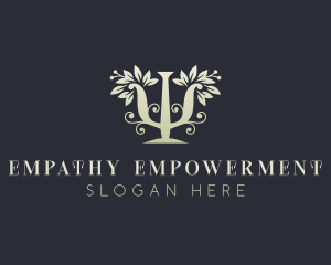 Leaf Wellness Psychology logo design