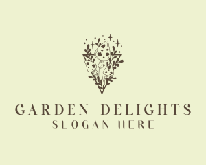 Organic Mushroom Plant logo design