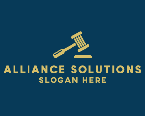 Law Firm Gavel logo design