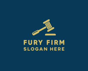 Law Firm Gavel logo design