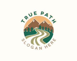 Travel Mountain Pathway logo design