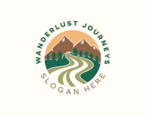 Travel Mountain Pathway logo design