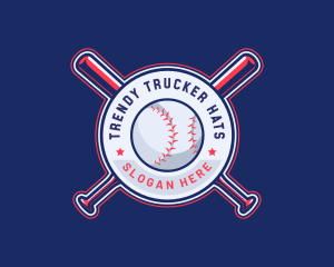 Baseball League Sport logo design