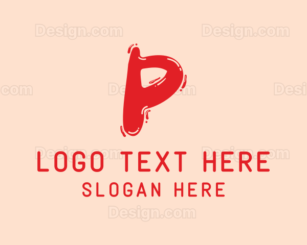 Liquid Soda Letter P Logo