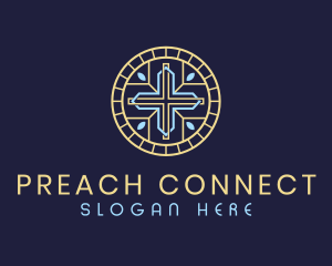 Parish Cross Preacher logo design